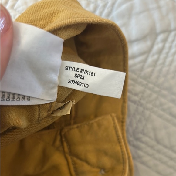 Madewell Women's goldenrod Jeans 24P petite straight leg crop wide leg - Picture 4 of 8